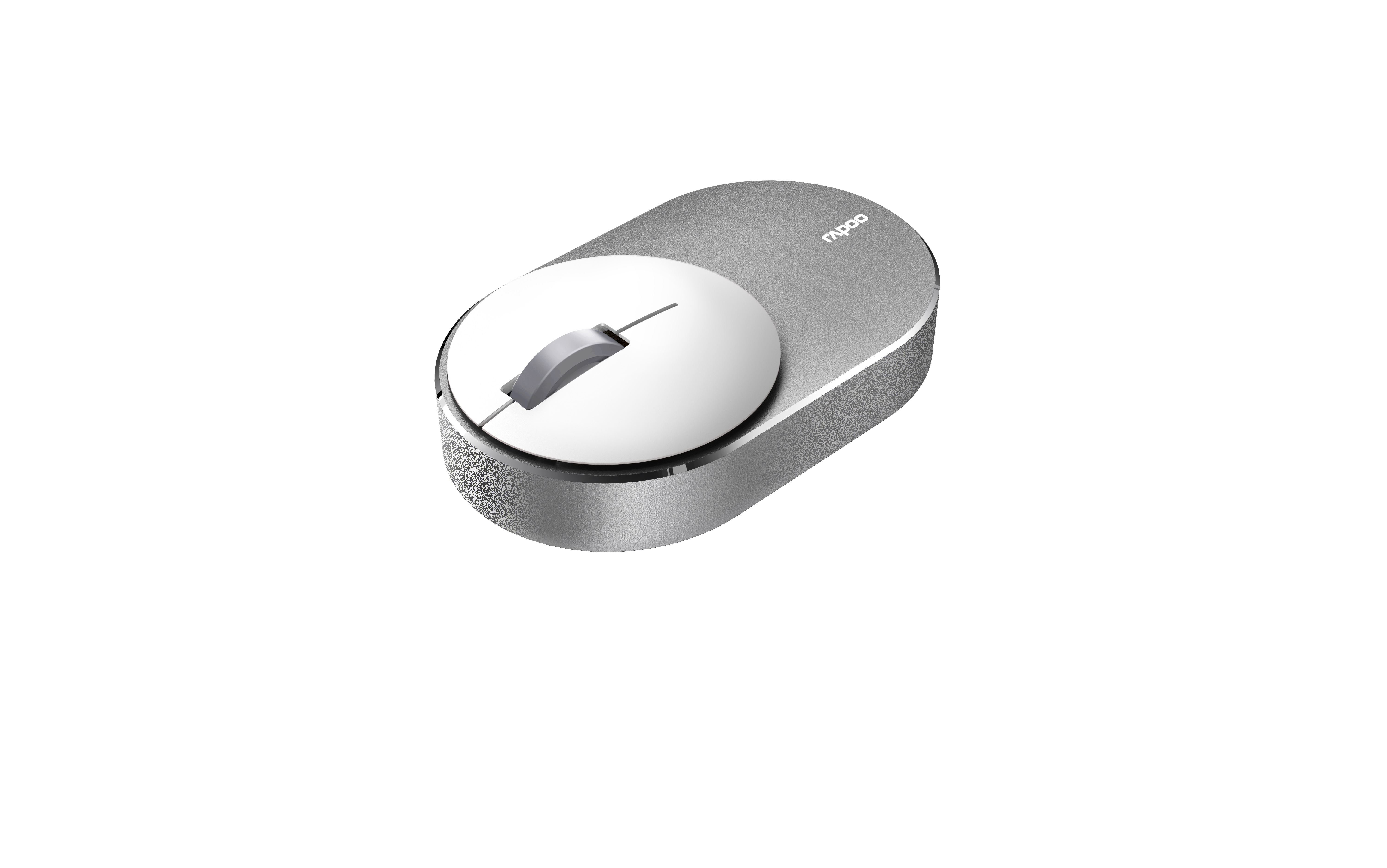 RAPOO 18553 M600 Mini Gri Beyaz Kablosuz 1300DPI Çok Modlu Sessiz Tıklama Mouse