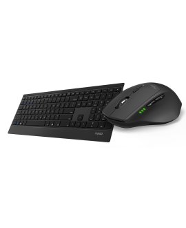 RAPOO 18896 9500M 1600DPI Çok Modlu Bağlantı Ultra İnce TR Klavye ile Mouse Set