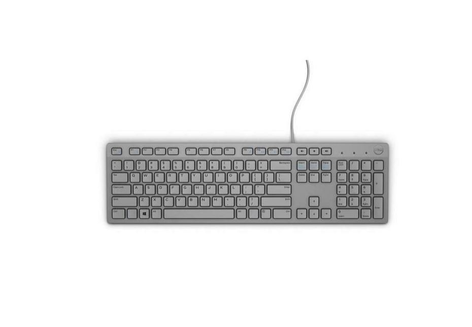 DELL 580-ADHR Dell Multimedia Keyboard-KB216 - US International (QWERTY) - Grey (-PL)
