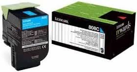 LEXMARK 80C80C0 CX310,CX410,CX510 Mavi 1000 Sayfa Lazer Toner