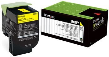 LEXMARK 80C80Y0 CX310,CX410,CX510 Sarı 1000 Sayfa Lazer Toner