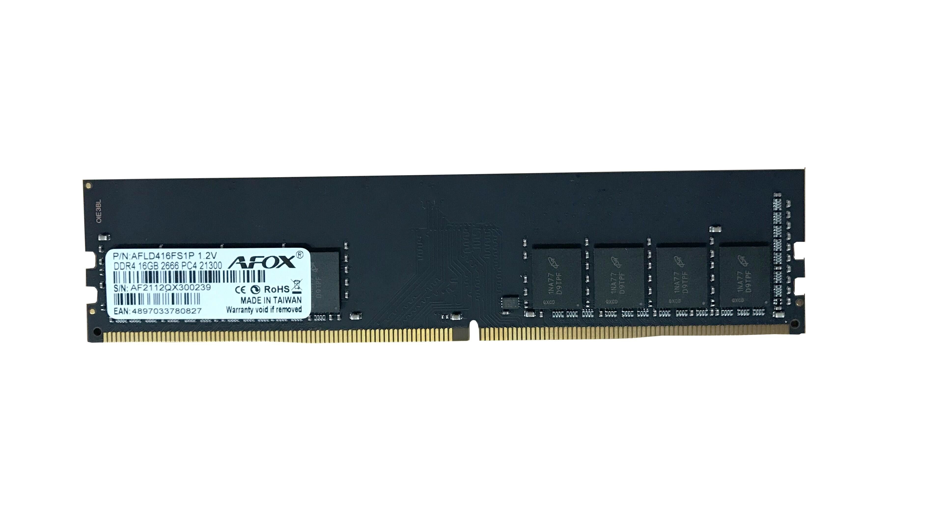AFOX AFLD416FS1P 16GB 2666Mhz DDR4 LONGDIMM RAM
