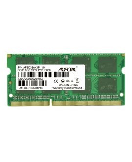 AFOX AFSD38AK1P 8GB 1333Mhz DDR3 SODIMM Notebook RAM