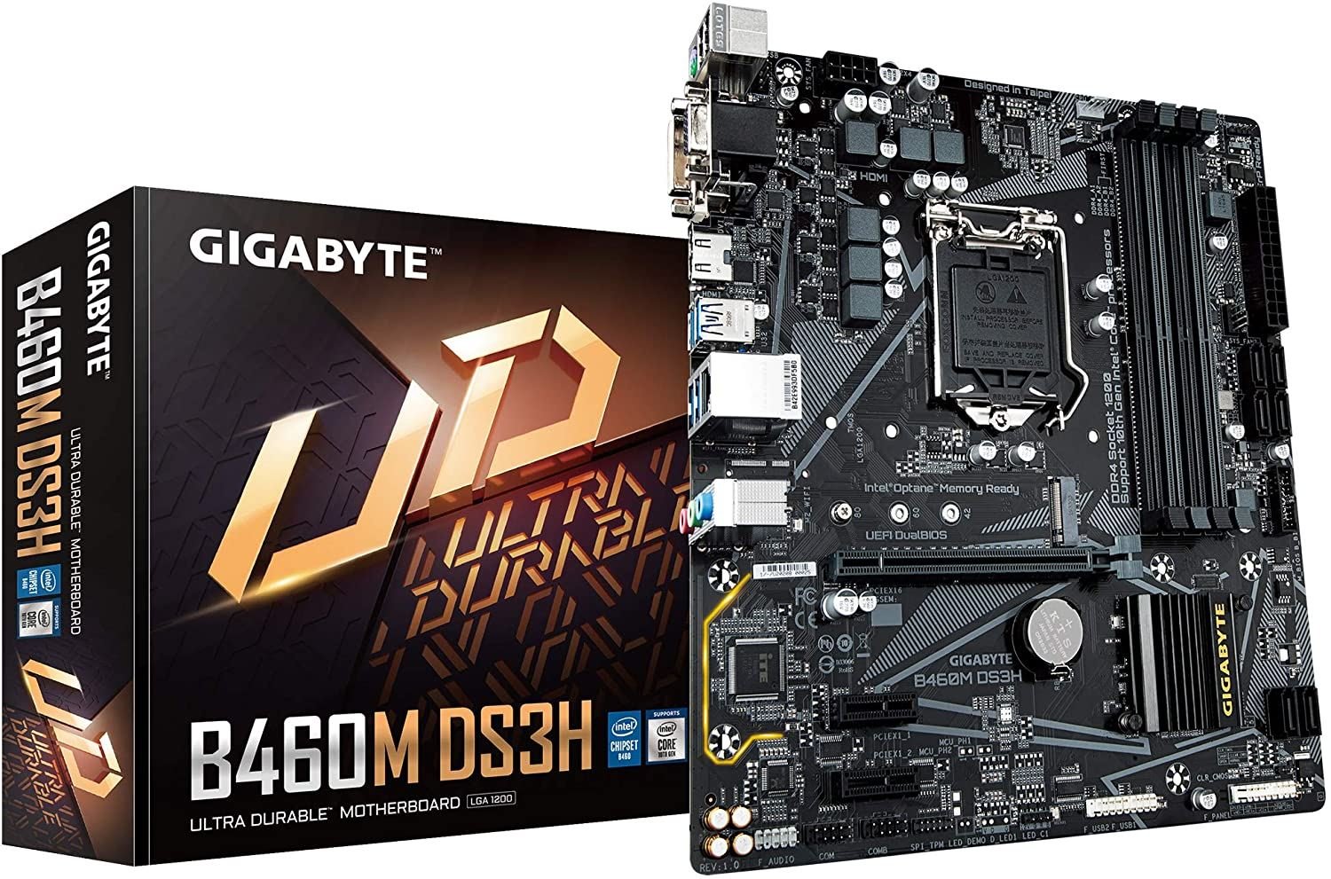 GIGABYTE B460M-DS3H AMD B460M Soket AM4 DDR4 2933MH HDMI Anakart