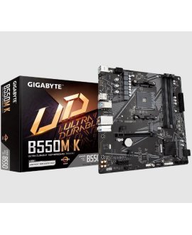 GIGABYTE B550M-K AMD B550 Ultra Durable Motherboard with Digital VRM Solution PCIe 4.0