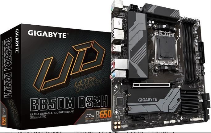 GIGABYTE B650M-DS3H-DDR5 AMD Socket AM5:Supports AMD Ryzen™ 7000 Series Processors