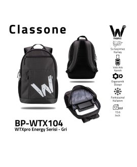 CLASSONE BP-WTX104 Energy Serisi Su Geçirmez Kumaş 15.6 Laptop Sırt Çantası