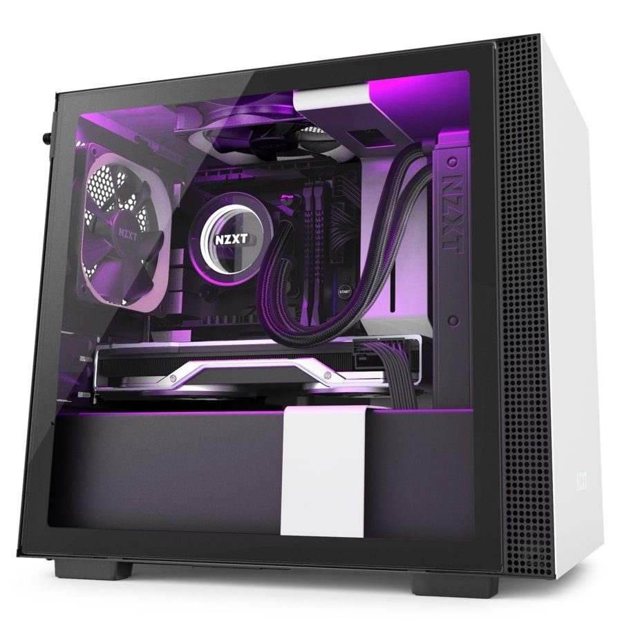 NZXT CA-H210I-W1 H210i Mini ITX White/Black Chassis with Smart Device 2,