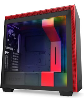 NZXT CA-H710I-BR H710i Mid Tower Black/Red Chassis with Smart Device 2 3x120? 1x140mm