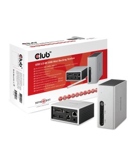 CLUB3D CSV-3104D USB3.0, 4K UHD Mini Yerleştirme İstasyonu Çoklayıcı