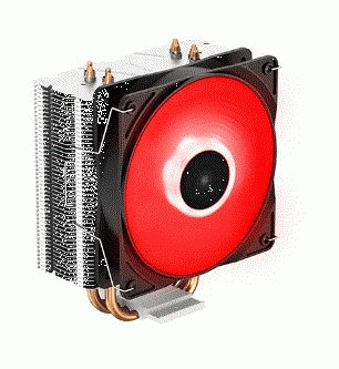 DEEPCOOL GAMMAXX-400V2-RED GAMMAXX-400V2-RED 120×120×25mm İşlemci Soğutucu