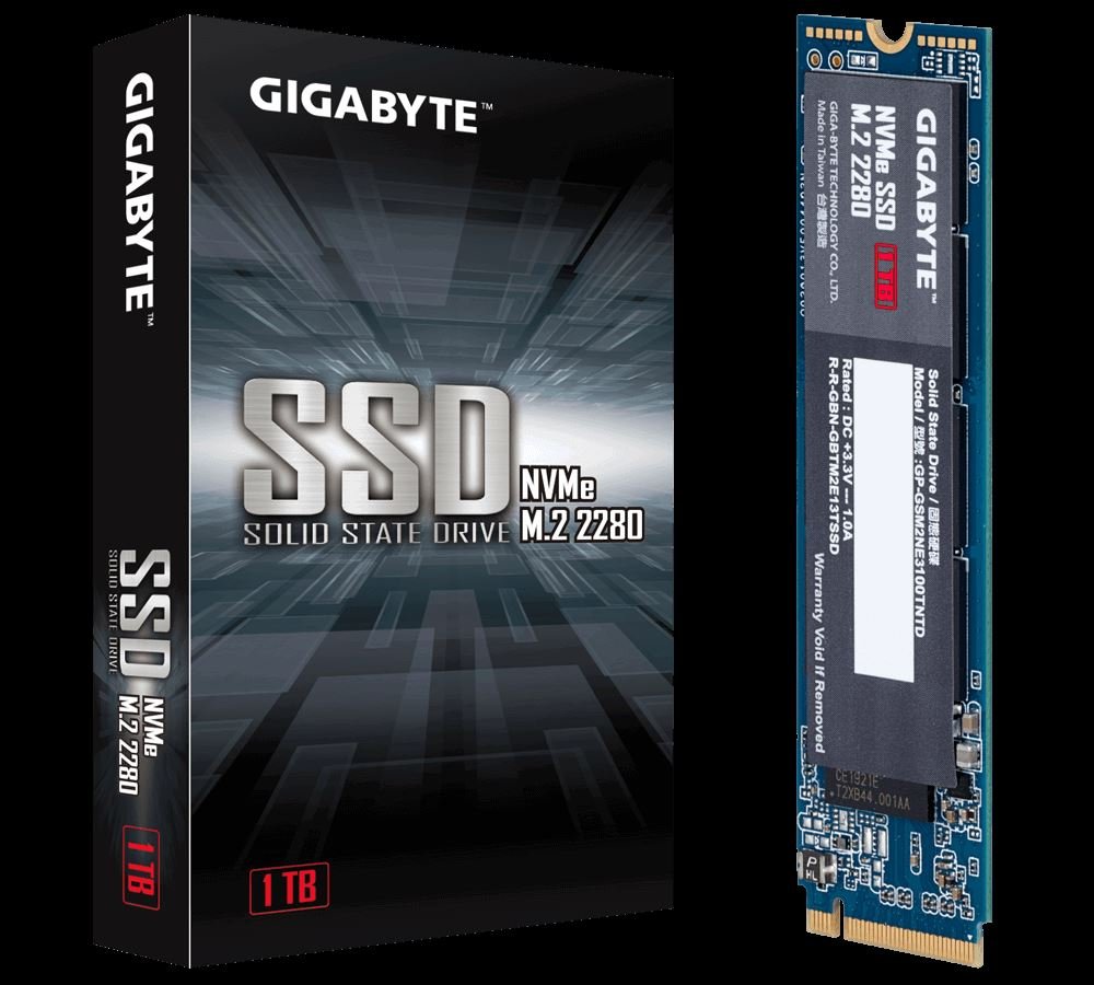 GIGABYTE GP-GSM2NE3100TNTD 1TB M.2 NVMe 1.3 2500-2100 MB/s SSD