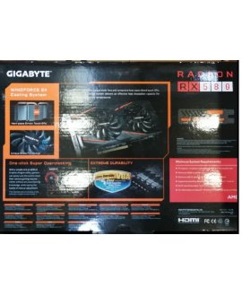 GIGABYTE GV-RX580GAM-8GD-MI Amd Radeo RX580 8GB 256bit GDDR5 DVI-HDMI-DP Gaming Ekran Kartı
