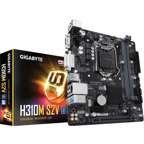 GIGABYTE H310M-S2V Intel H310 Soket LGA1151 DDR4 2666 MHz DVI-D Anakart