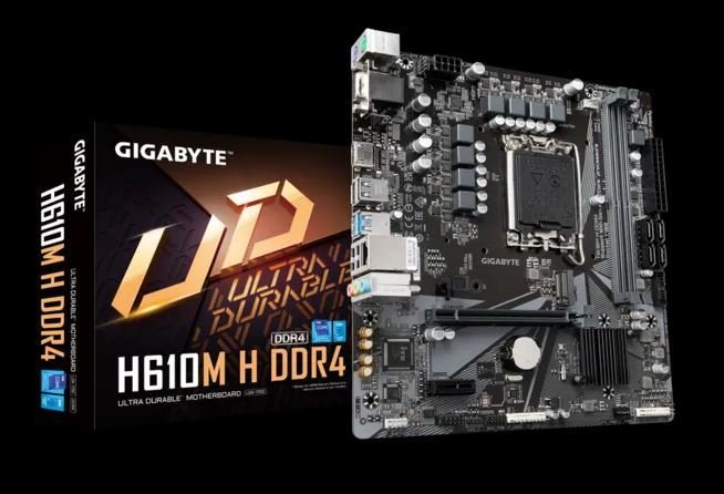 GIGABYTE H610M-H ntel® H610 Motherboard with 6+1+1 Hybrid Phases Digital VRM Design PCIe