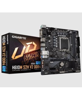 GIGABYTE H610M-S2H-V2-DDR4 Intel® H610 Motherboard with 6+1+1 Hybrid Phases Digital VRM Design PCIe