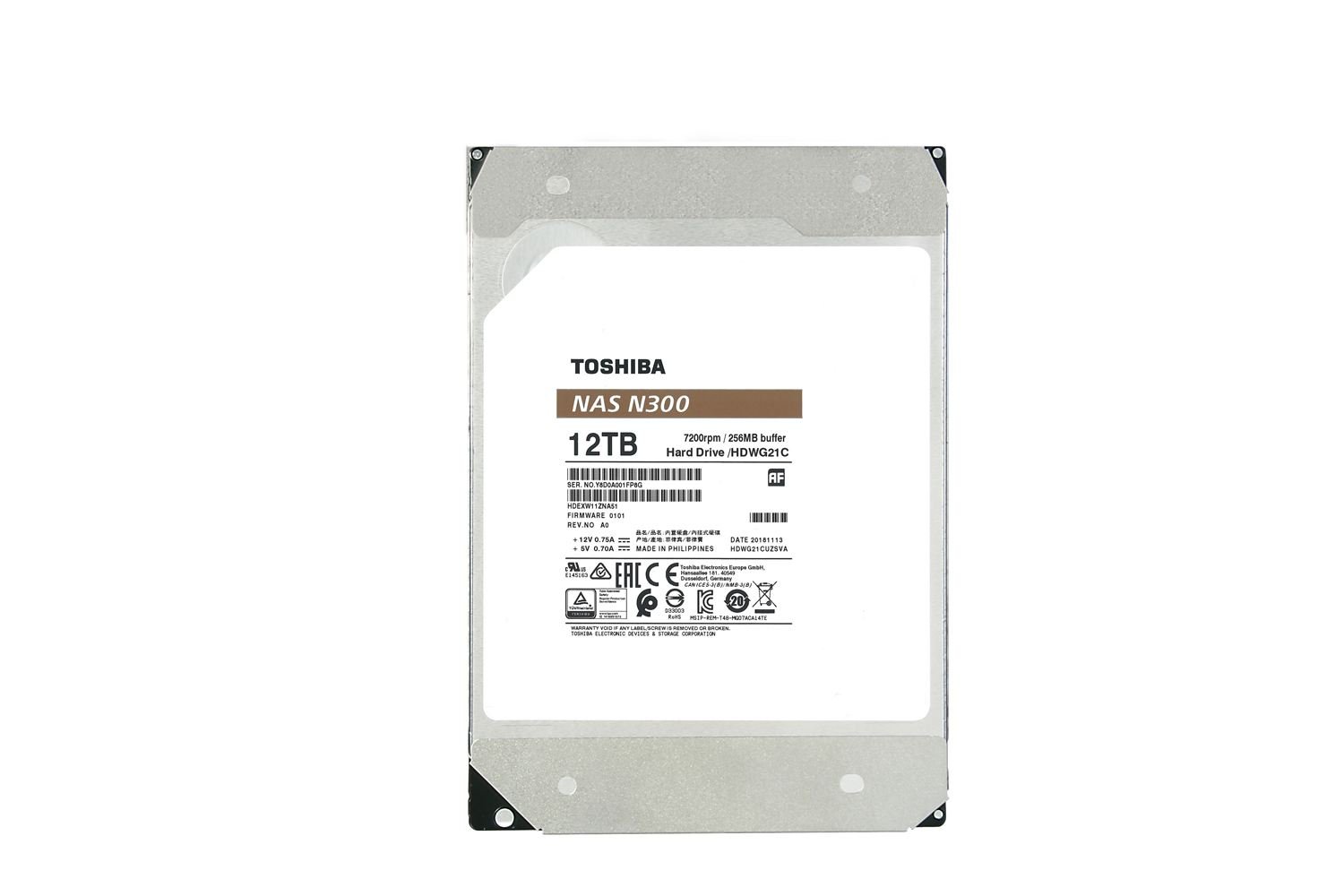 TOSHIBA HDWG21CUZSVA 12TB Sata 3.0 7200RPM 256MB 3.5'' Dahili Disk