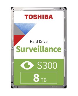 TOSHIBA HDWT380UZSVA 8TB S300 SATA3 7200Rpm 256MB 3.5" Dahili Güvenlik Diski