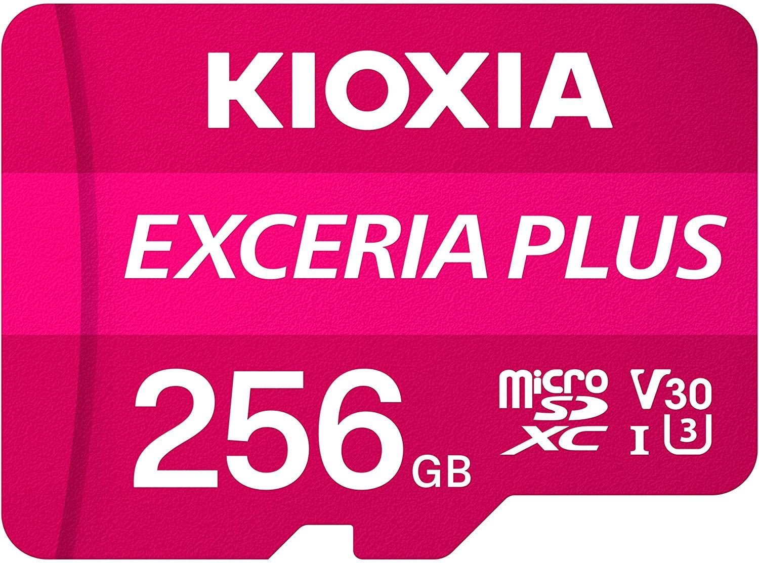 KIOXIA LMPL1M256GG2 256GB EXCERIA PLUS microSD C10 U3 V30 UHS1 A1 Hafıza kartı