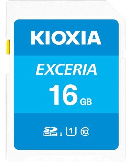 KIOXIA LNEX1L016GG4 16GB NormalSD EXCERIA C10 U1 UHS1 R100 Hafıza kartı
