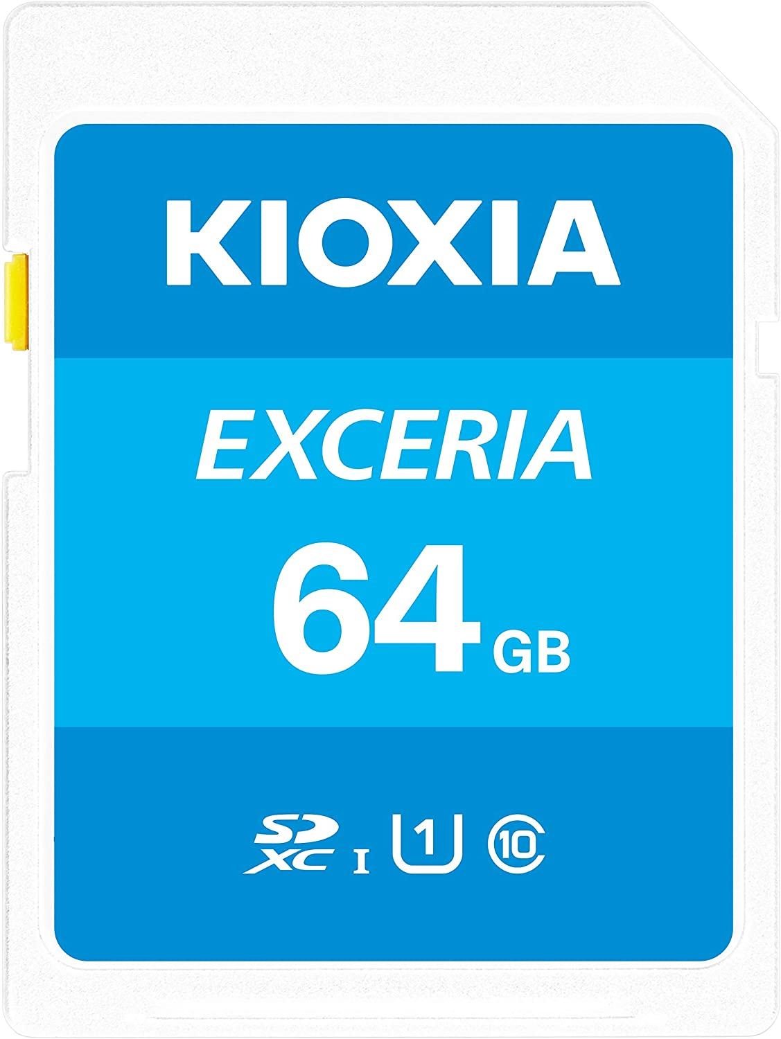 KIOXIA LNEX1L064GG4 64GB NormalSD EXCERIA C10 U1 UHS1 R100 Hafıza kartı
