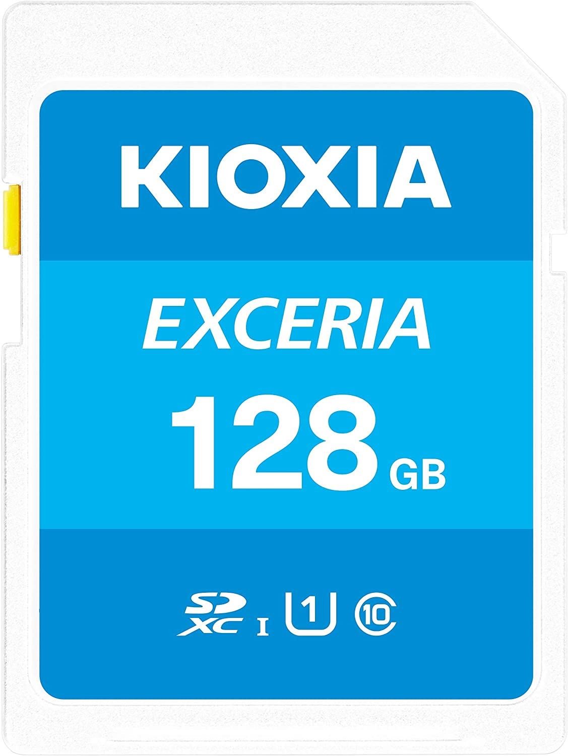 KIOXIA LNEX1L128GG4 128GB EXCERIA PLUS SD C10 U3 V30 UHS1 A1 Hafıza kartı