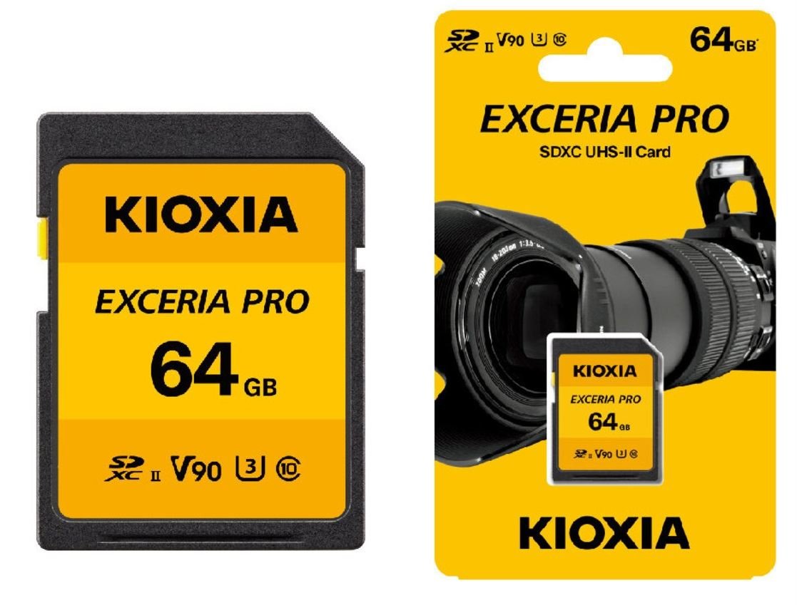KIOXIA LNPR1Y064GG4 64GB NormalSD EXCERIA PRO C10 U3 V90 UHS-II Hafıza kartı