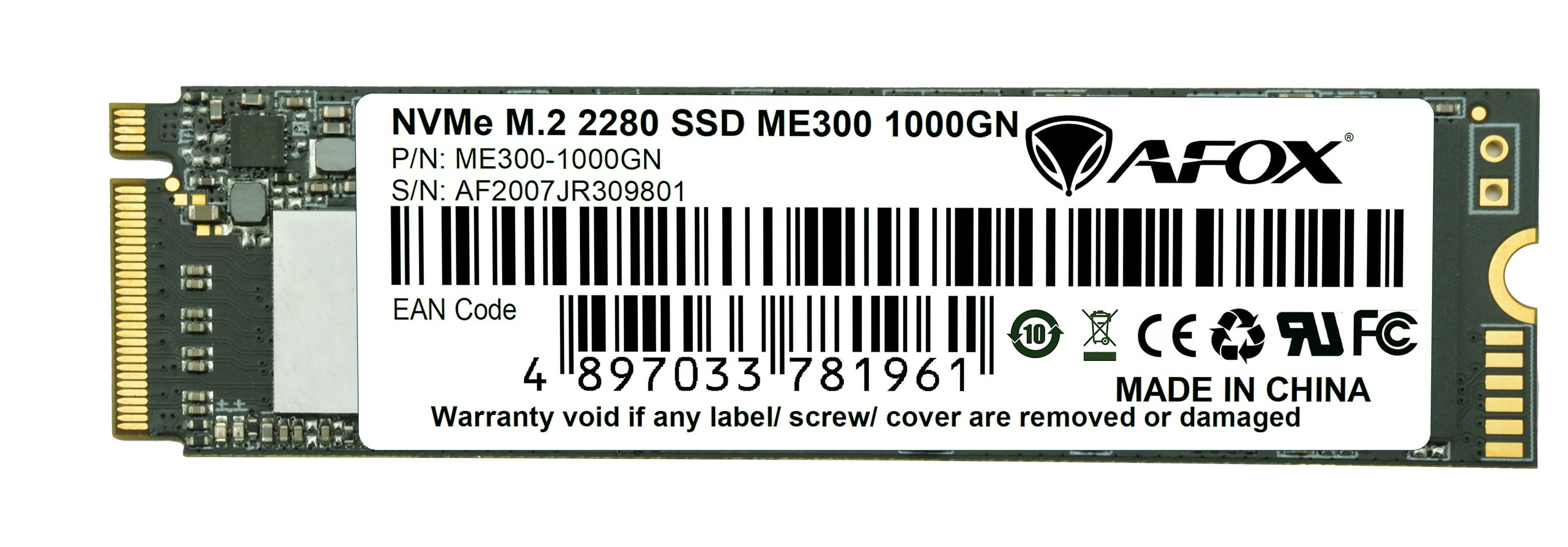 AFOX ME300-1000GN 1000GB SATA 3 2515-1816MB/S 2.5