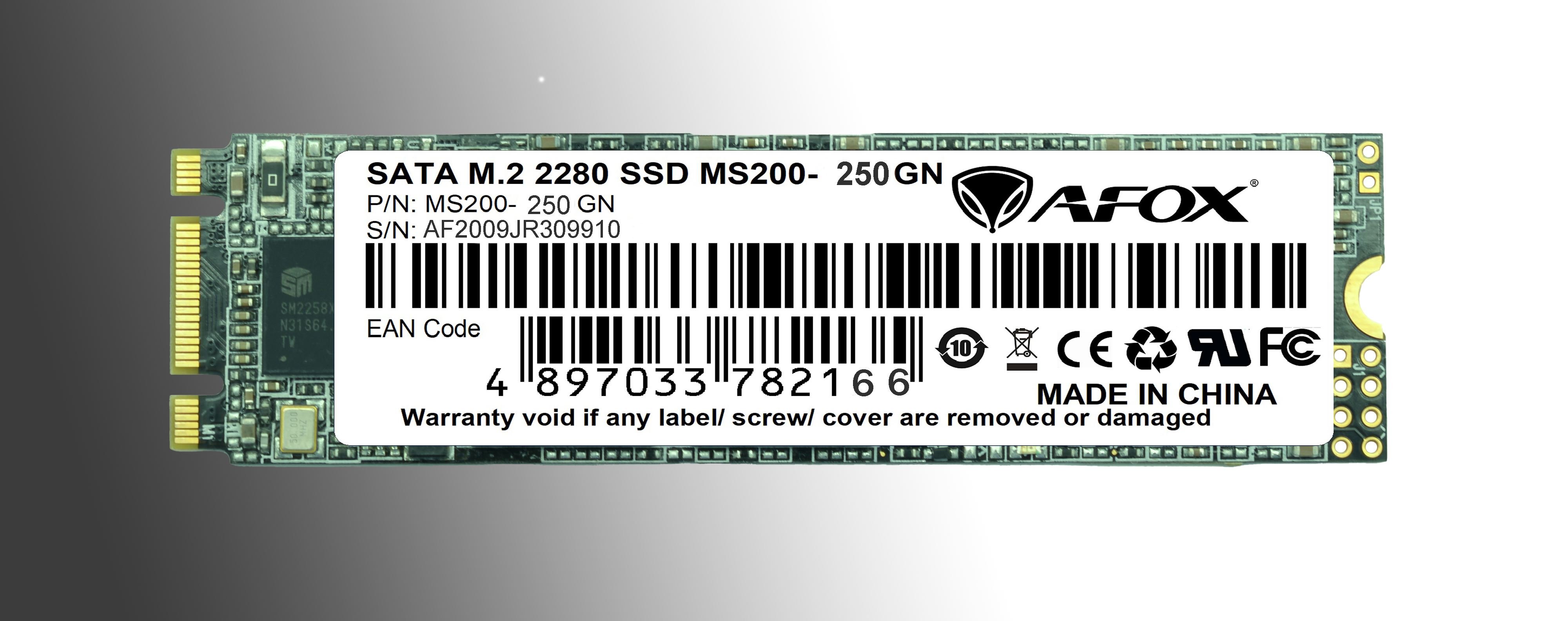 AFOX MS200-250GN 250GB SATA3  560-500MB/S 7MM 2.5