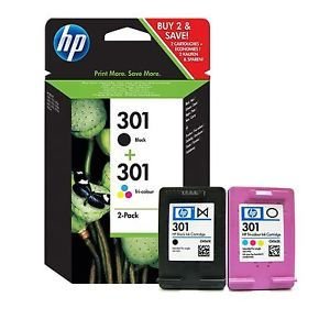 HP N9J72A No 301 Siyah ve Renkli Paket Kartuş