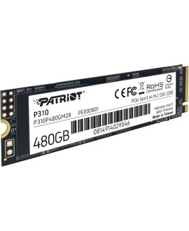 PATRIOT P310P480GM28 SSD 480GB P310 VPN100 M.2 2280 PCIE 1700/1500
