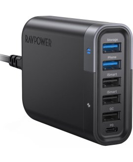 RAVPOWER RP-UM002 RP-UM002 6-Port USB Charger Filehub