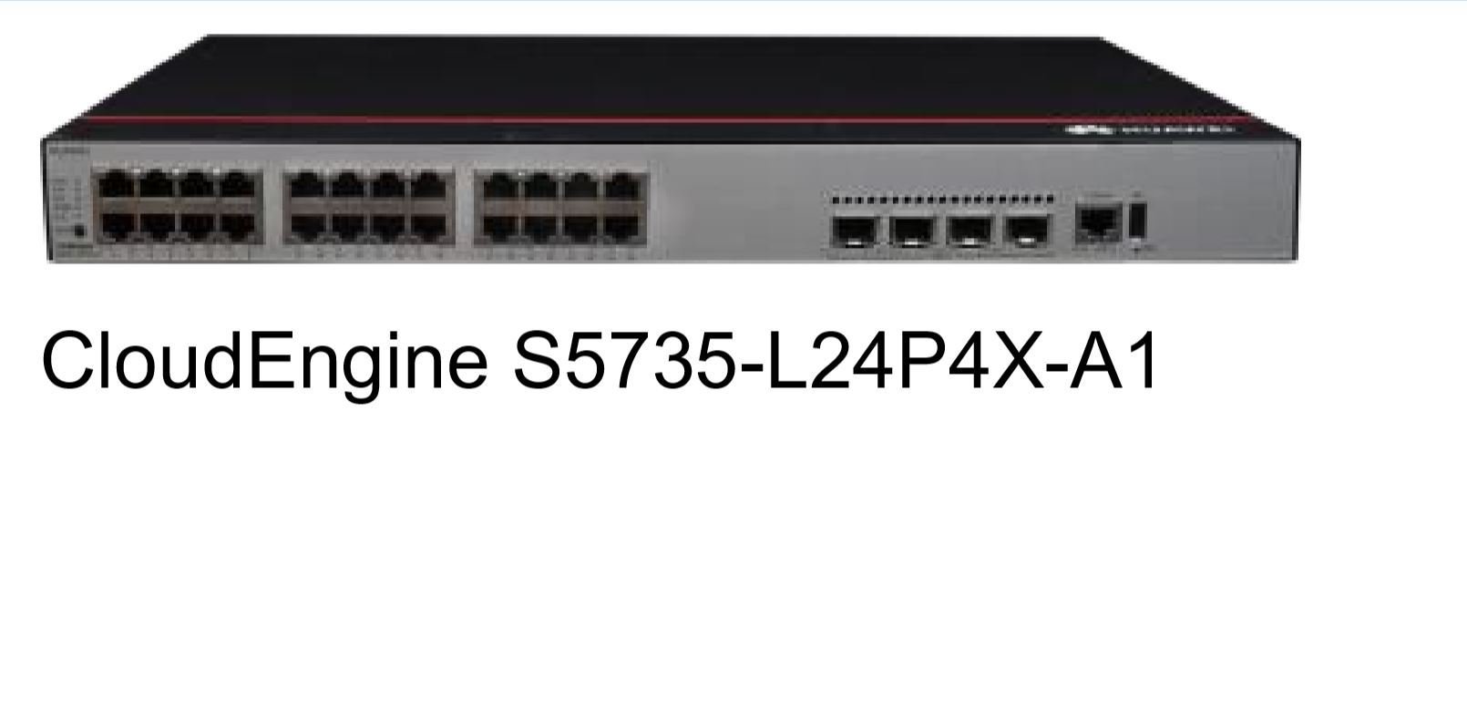 HUAWEI S5735-L24P4X-A1 24 10/100/1000BASE-T ports 4 10GE SFP+ ports PoE+ AC power