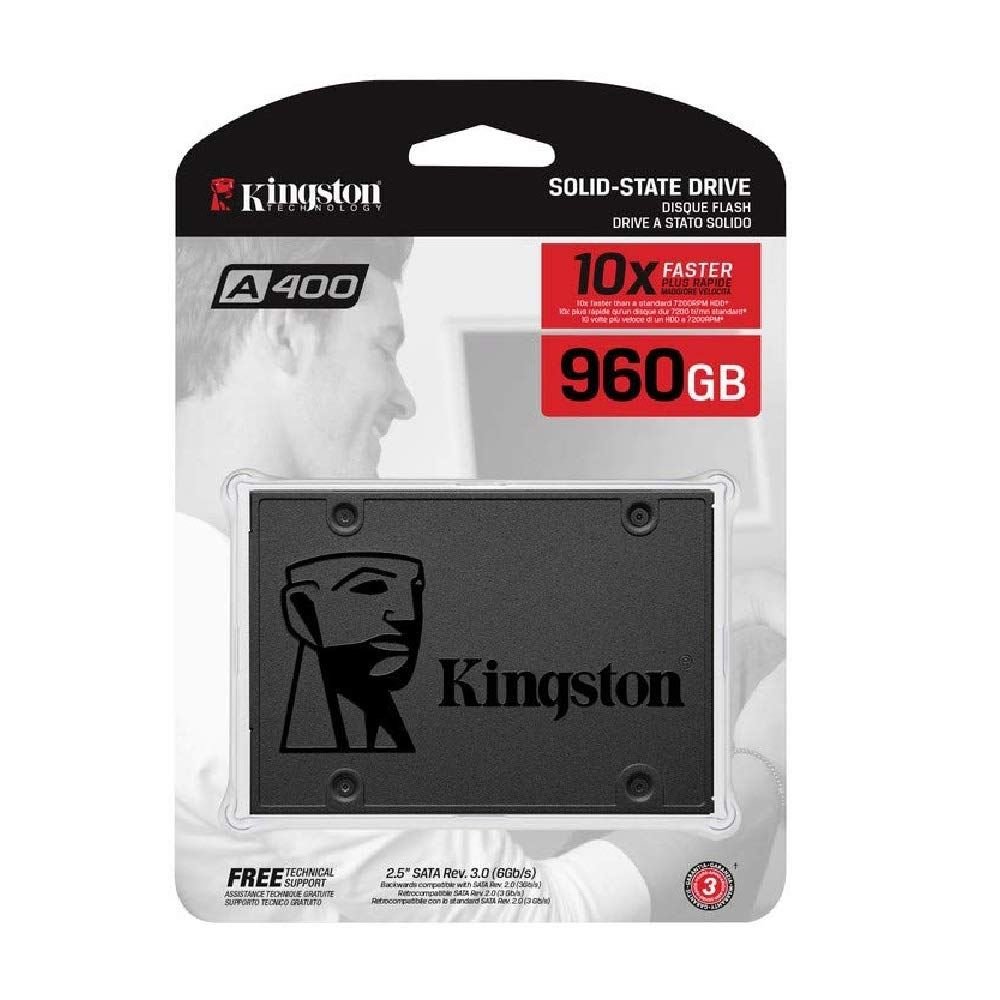 KINGSTON SA400S37-960G 960GB A400 Sata 3.0 500/450MBs 2.5'' Flash SSD