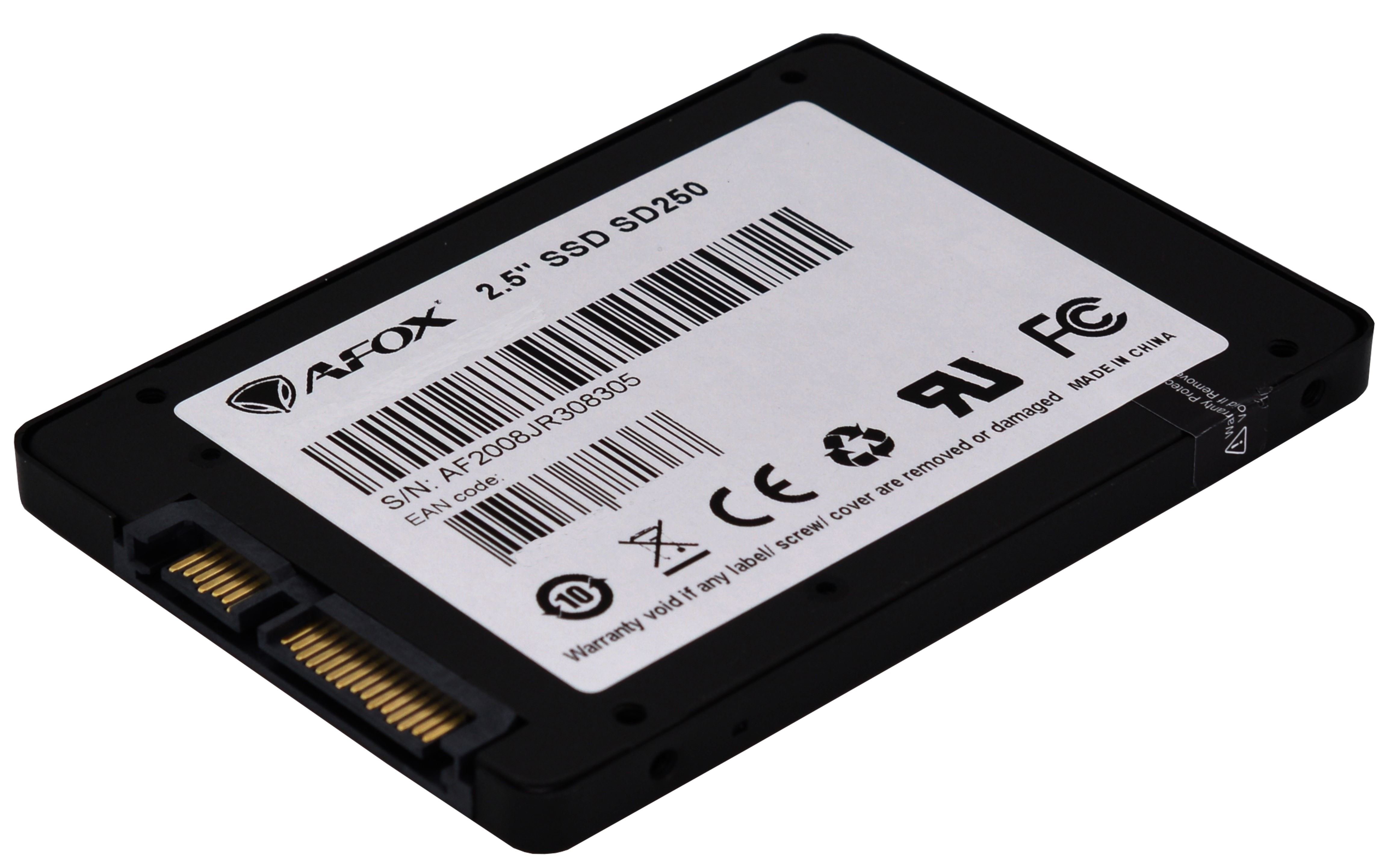 AFOX SD250-256GMN 256GB SATA3 560-490MB/S 7MM  2.5'' Flash SSD