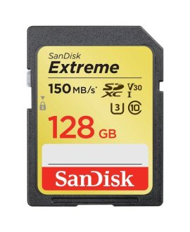 SANDISK SDSDXV5-128G-GNCIN Extreme SDXC Card 128GB 150MB/s V30 UHS