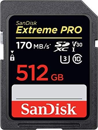 SANDISK SDSDXXY-512G-GN4IN 512 GB Extreme Pro SDHC 170 MB/s Class 10 SD-MMC Kart