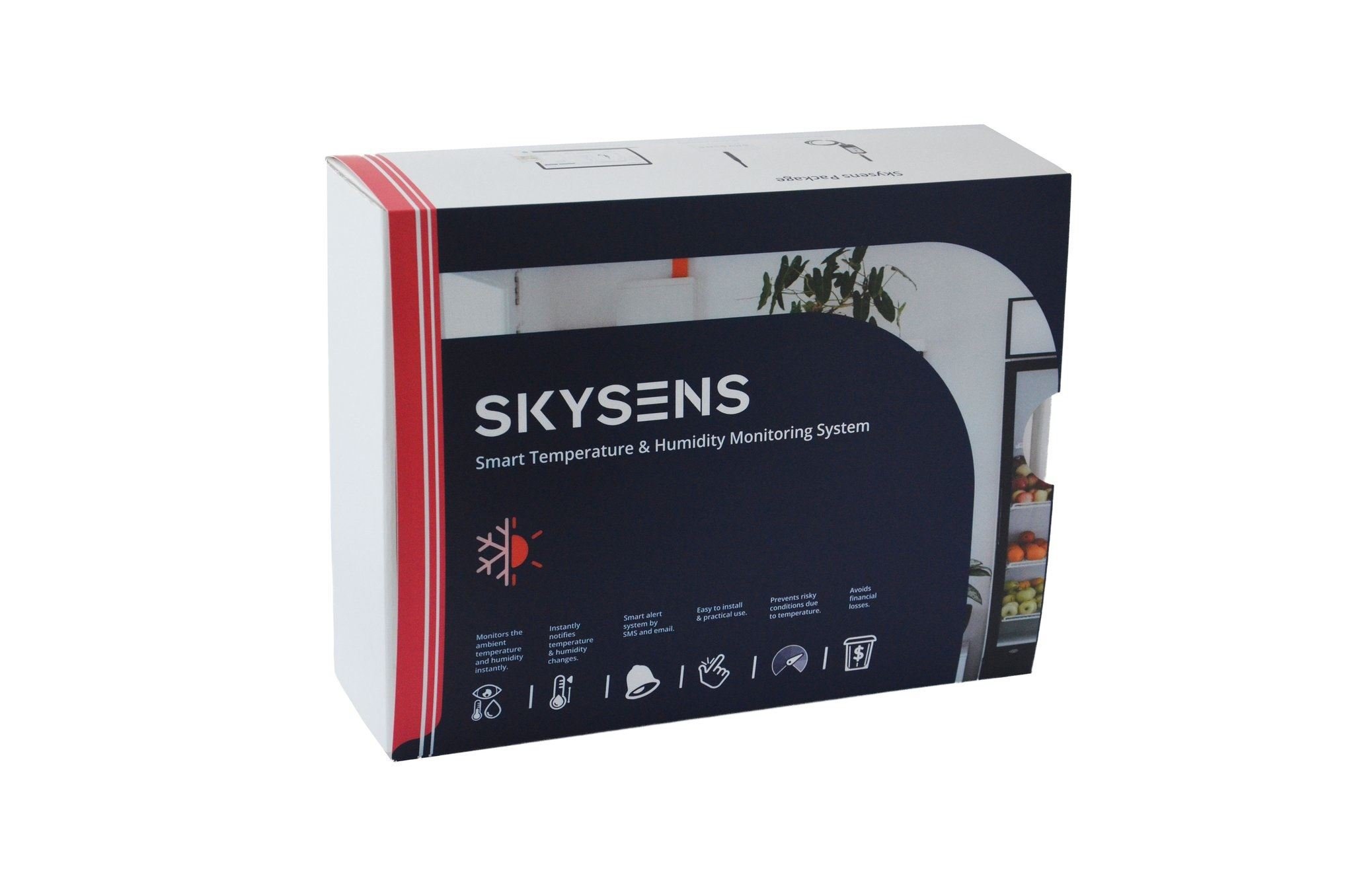 SKYSENS SKYBOX1 Kablosuz Akıllı Sıcaklık & Nem Takip Sistemi