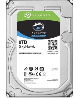 SEAGATE ST8000VX004 8TB SkyHawk Sata 3.0 7200RPM 256MB 3.5'' Dahili Güvenlik Disk