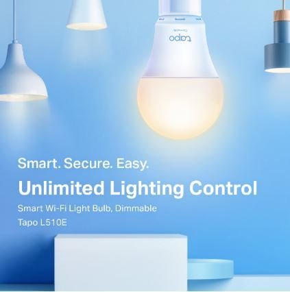 TP-LINK TAPO-L510E-2P Tapo Smart Wi-Fi Light Bulb Dimmable 2-Pack