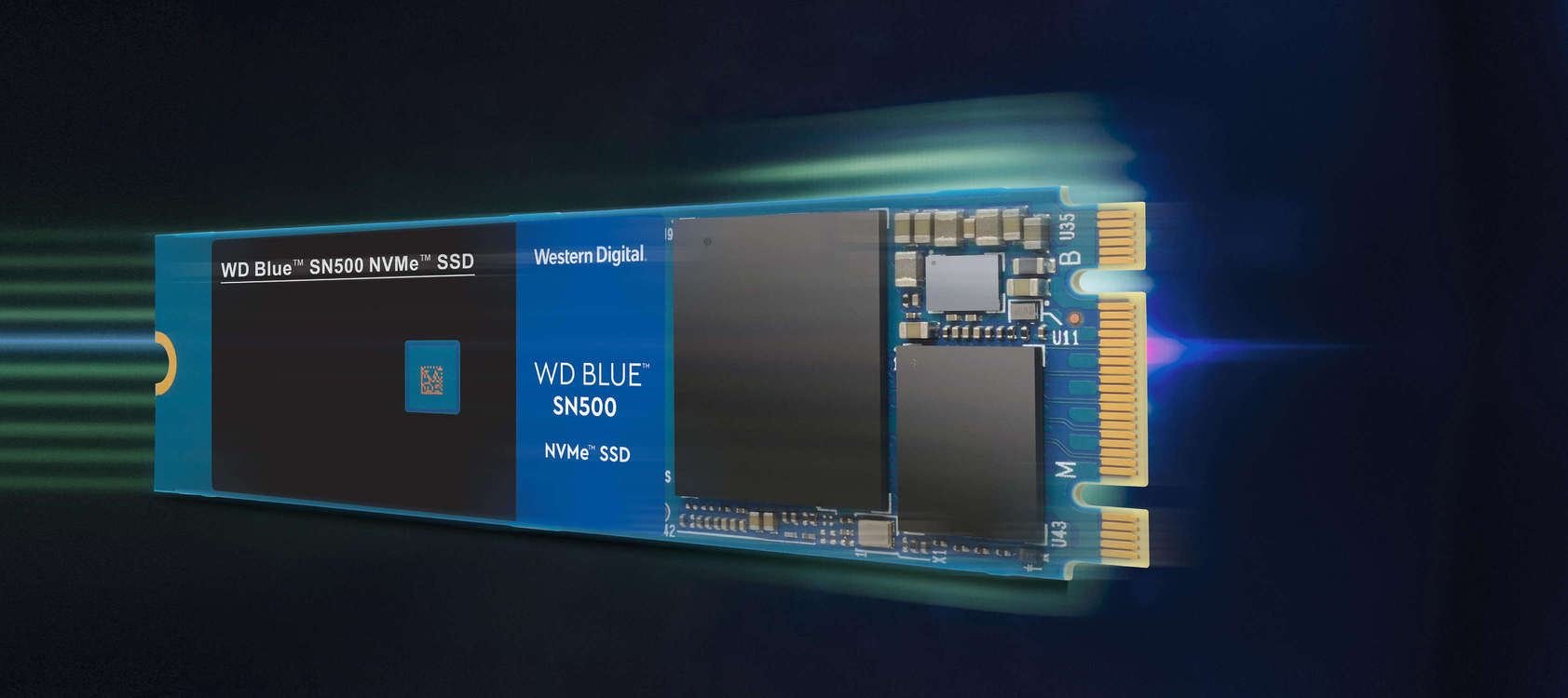 WDS500G1B0C 500GB Blue PCle M.2 1700-1450MB/s 2.38mm Flash SSD