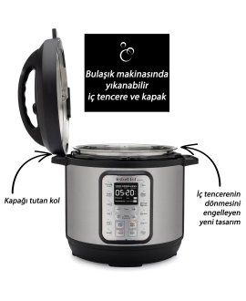 INSTANT 112-0184-01-EU Duo 6 Plus 9'u Bir Arada 5.7 Litre Basınçlı Pişirici