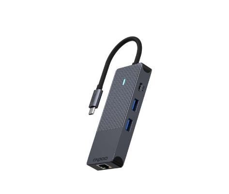 RAPOO 11412 UCM-2004 8-IN-1 USB-C Çoklu Adaptör HDMI