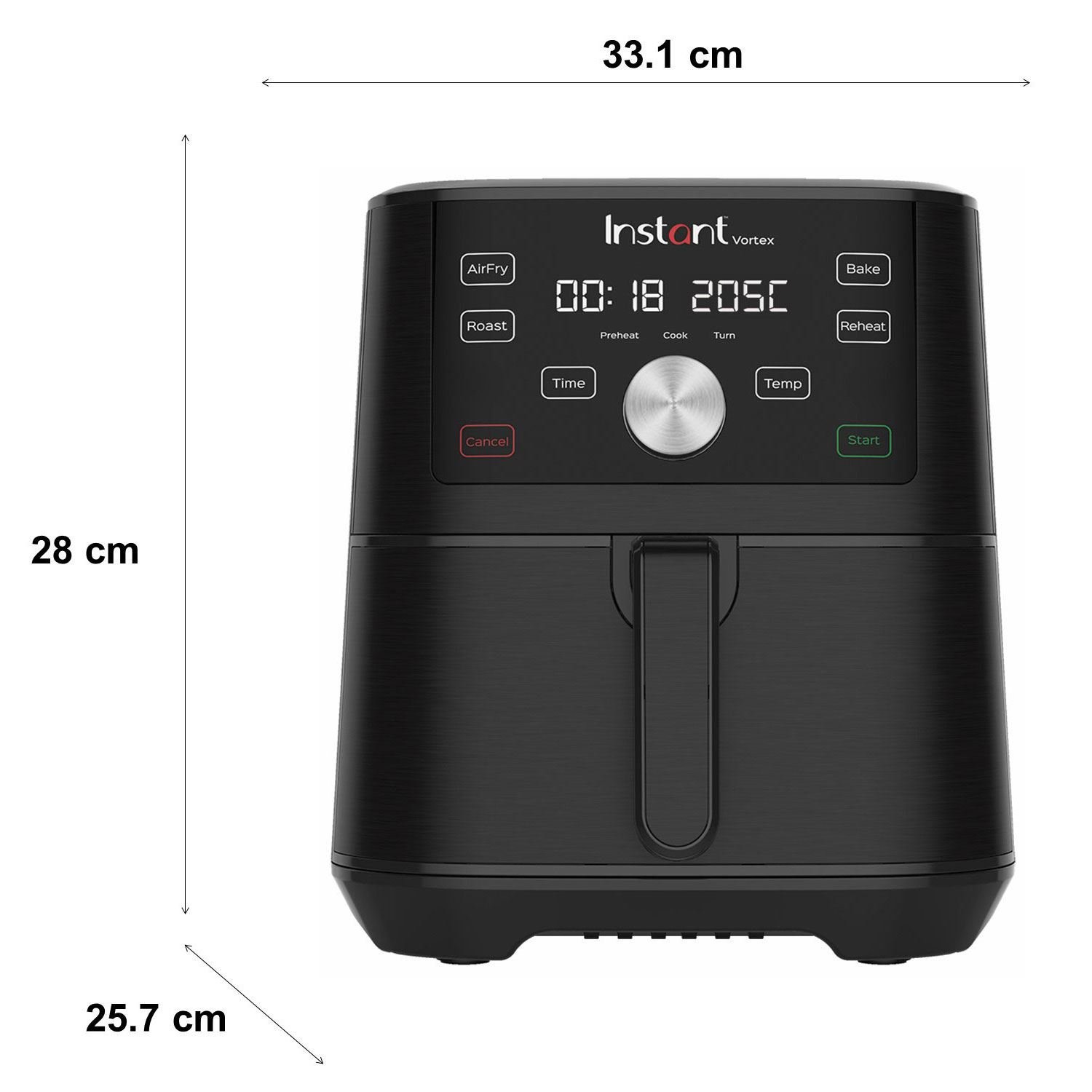 INSTANT 140-3093-01-EU Vortex 4L 3.8 Litre 4 Fonksiyonlu Hava Fritözü