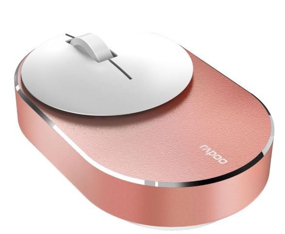 RAPOO 18572 M600 Mini Rose Gold Sessiz Kablosuz Fare 1300 DPI Sensör 6 Ay Pil Ömrü