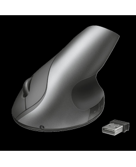 TRUST 22126 Varo 1000DPI Şarjlı Kablosuz Siyah Ergonomik Dikey Mouse