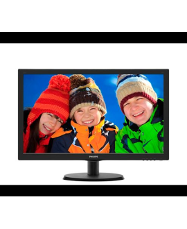 PHILIPS 223V5LHSB-00 21,5" LED,1920x1080,HDMI,5ms,Geniş,Parlak Siyah Monitör
