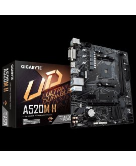 GIGABYTE A520M-H AMD A520M-H AM4 DDR4 4266MHZ DVI HDMI ANAKART