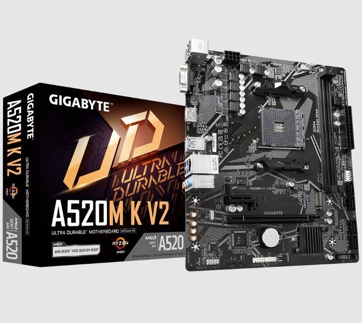 GIGABYTE A520M-K-V2 AMD A520AMD® A520 AM4 DDR4 HDMI ANAKART