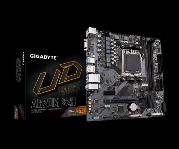 GIGABYTE A620M-S2H AMD A620 AM5 DDR5 HDMI ANAKART